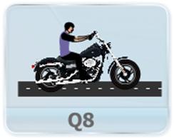 A person driving a bike is standing on the road on a rainy day. If he starts to move with velocity v, In which direction will the rain appear to him if  (a) Rain is falling vertically  (b) Rain is falling at an angle away from him?